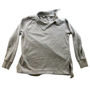 J. Crew Womens Sweater Size XS Long Sleeve Pullover Fleece Knit Casual Cozy Gray